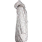 Max Mara Weekend Reversible Floral Parka in Silver Nylon