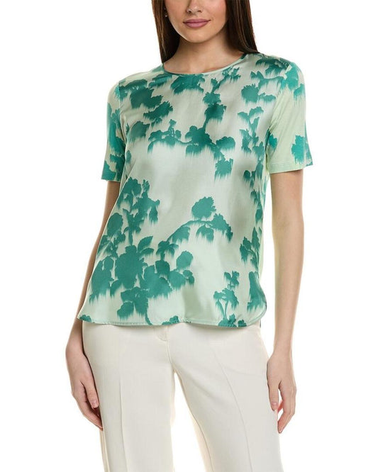 Max Mara Studio Fagus Silk Front Top