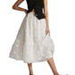 Tulle Midi Skirt In Snowflake Dot