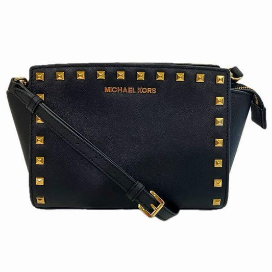 Michael Kors Selma  Leather Shoulder Bag (Pre-Owned)