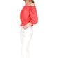 Smocked Long Sleeve Blouson Top