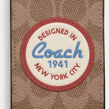 Luggage Tag In Signature Canvas With Patches