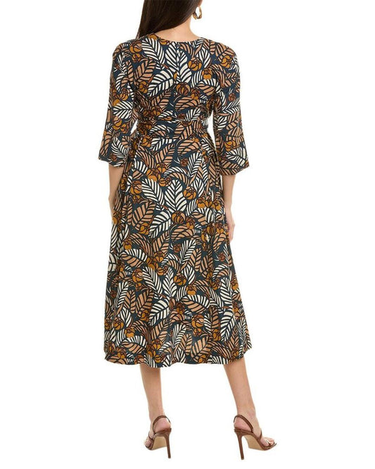 S Max Mara 3/4-Sleeve Midi Dress