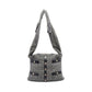 Girl Chanel Shoulder Bag Tweed Lambskin  White Gold Hardware