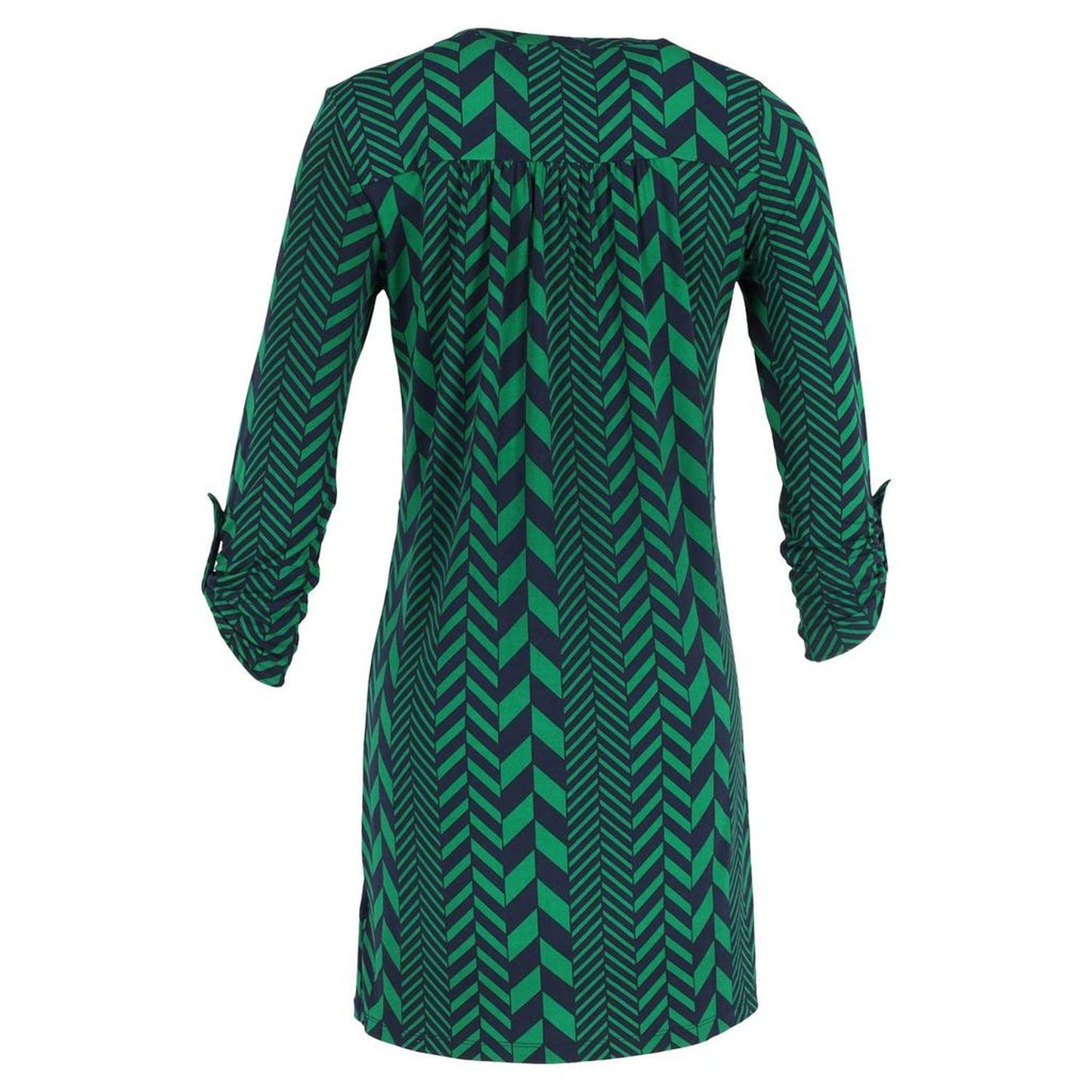 Michael  Chain Detail Dress in Green Polyester