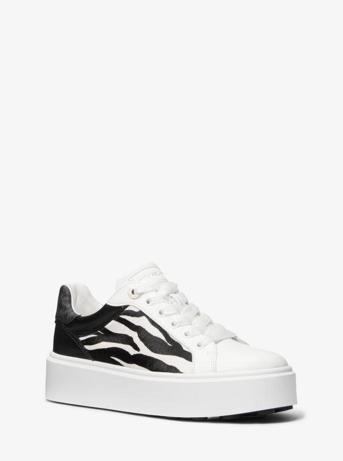 Romey Mixed-Media Platform Sneaker