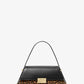 Ludlow Medium Leather and Cheetah-Print Calf Hair Shoulder Bag