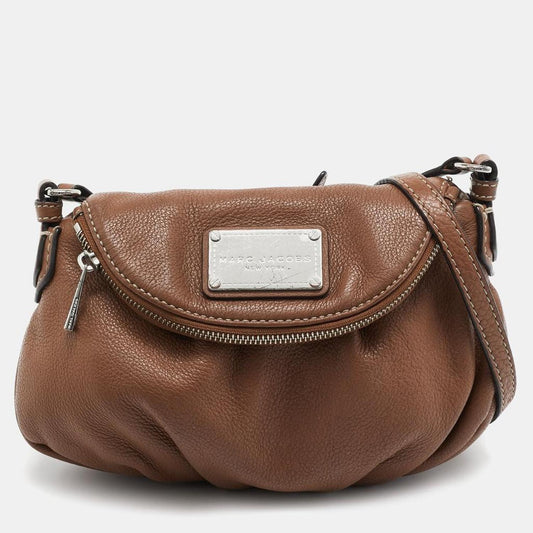 Marc By Marc Jacobs Brown Leather Classic Q Natasha Crossbody Bag