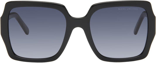 Black Square Logo Sunglasses