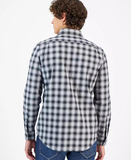 Men's Classic-Fit Shadow Plaid Shirt