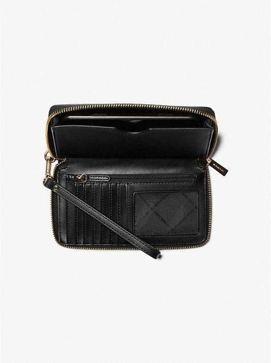 Fulton Large Pebbled Leather Smartphone Wristlet