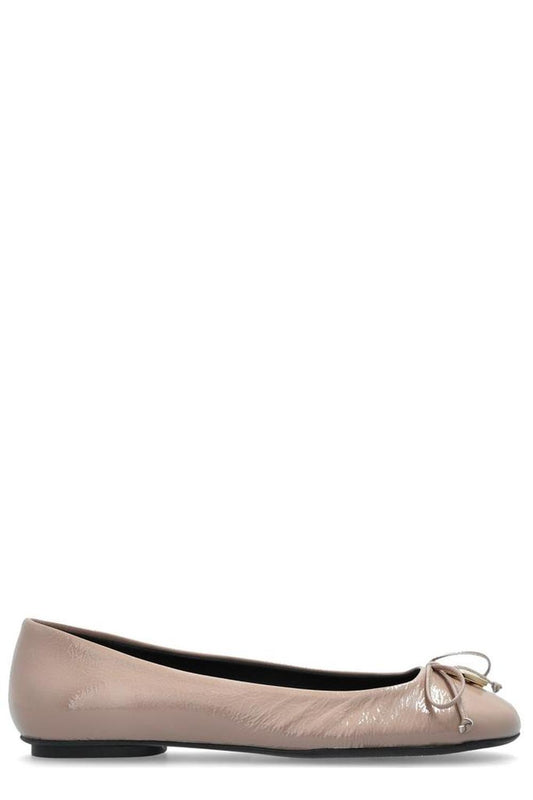 Furla Logo Plaque Flat Shoes