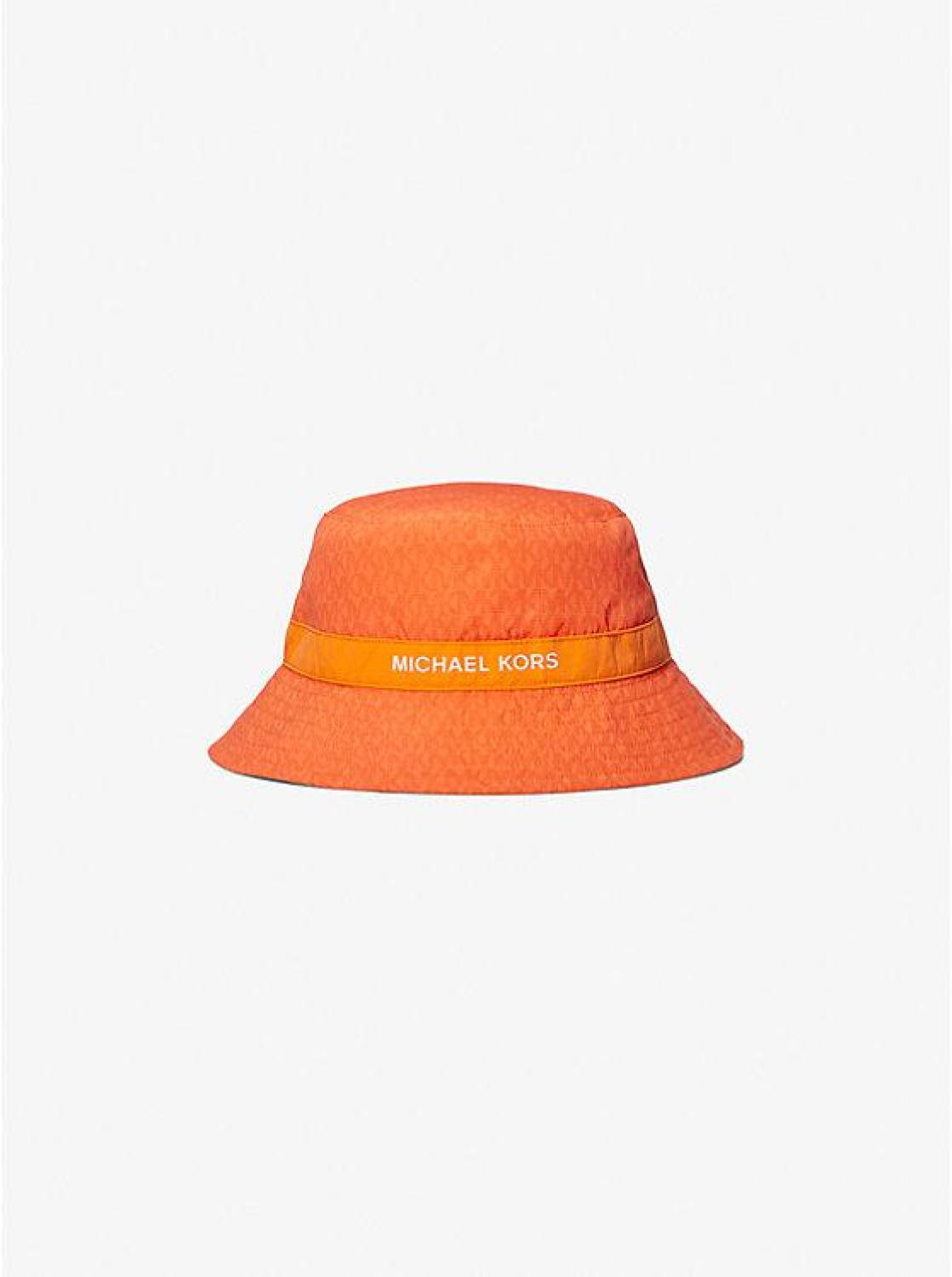 Logo Printed Woven Bucket Hat