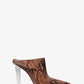 Halle Snake Embossed Leather Mule Pump