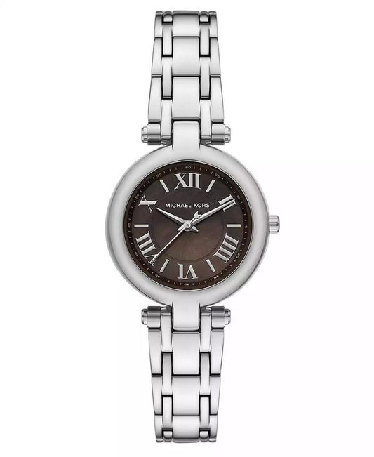 Women's Laney Three-Hand Silver-Tone Stainless Steel Watch, 30mm