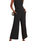 Charley Mock Neck Jumpsuit In Black