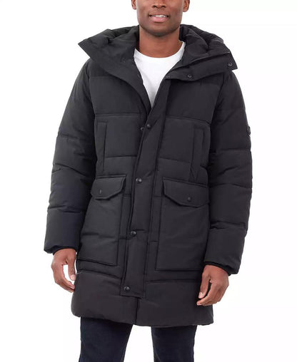 Men's Heavyweight Hooded Long Puffer Coat