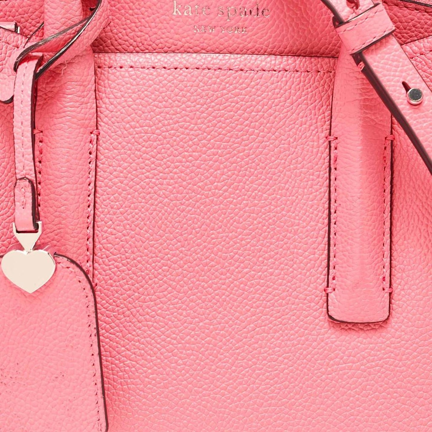 Peach Leather Margaux Mini Satchel