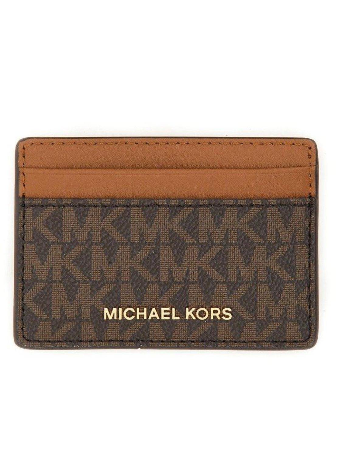 Michael Michael Kors Jet Set Monogram Logo-Lettering Cardholder