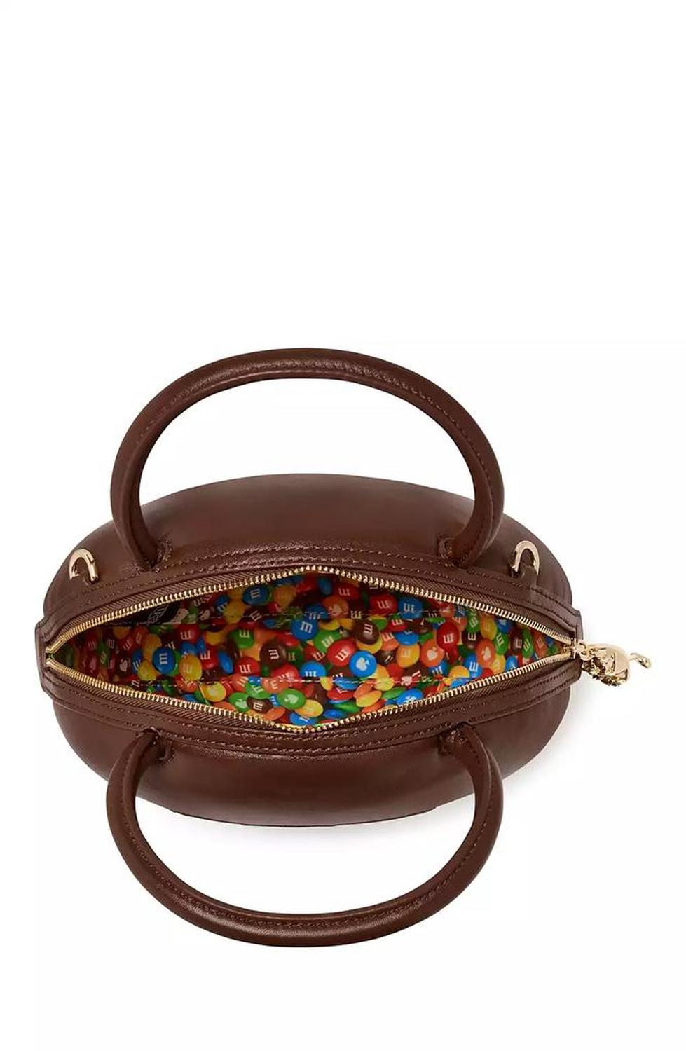 X M&M's Embellished Smooth Leather 3D Crossbody Bag