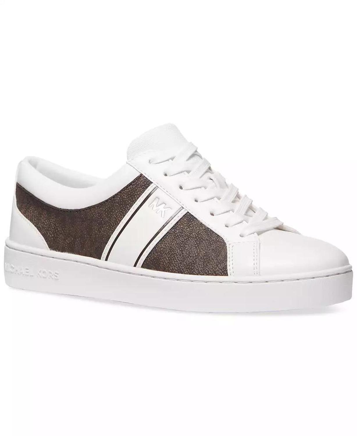 MICHAEL MMK Juno Stripe Lace-Up Low-Top Sneakers