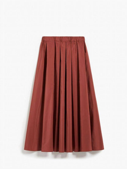 Weekend Egidio Taffeta Skirt In Rust