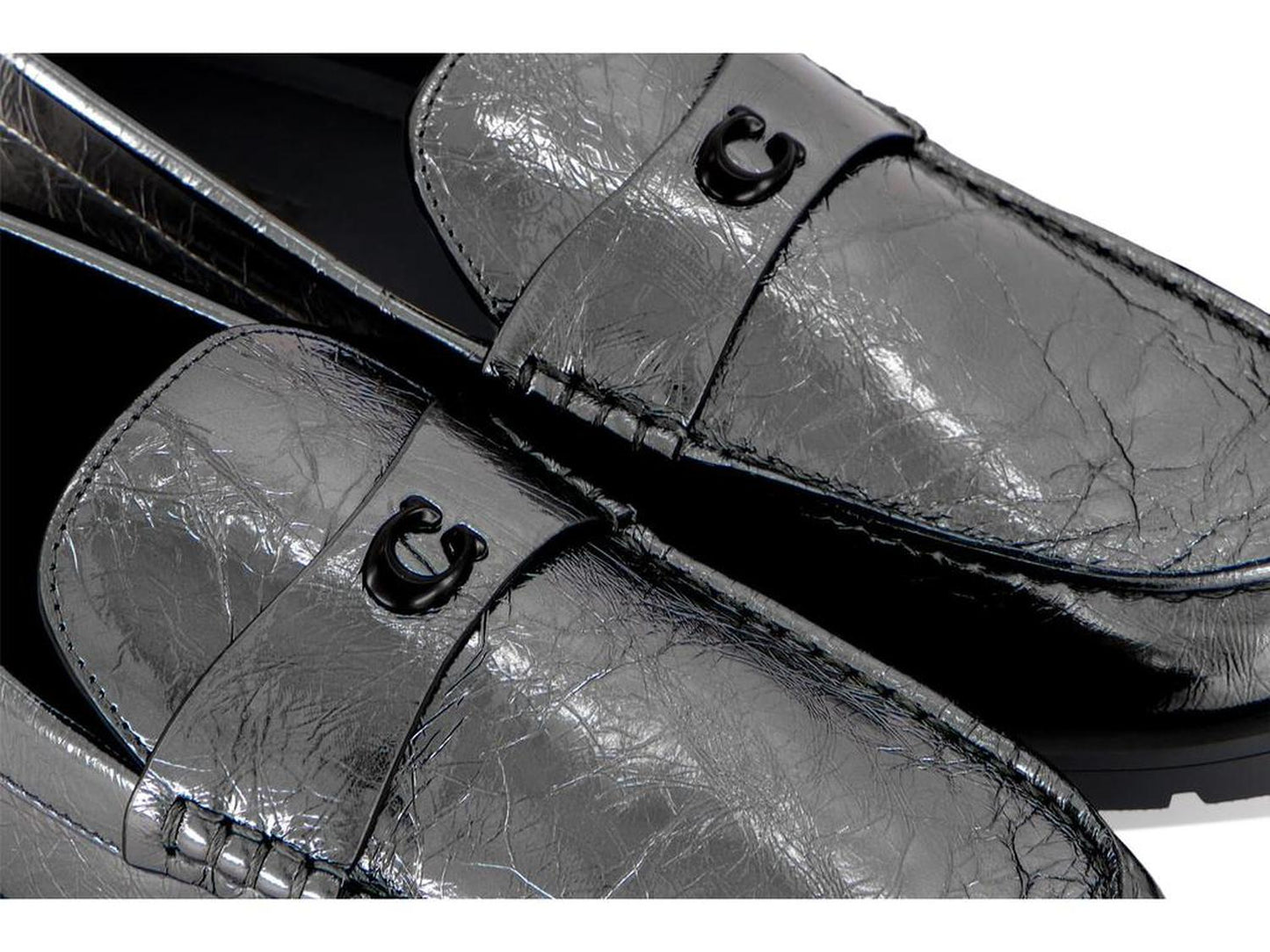 Jocelyn Crinkle Metallic Loafer