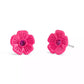 Faux Stone Signature Tea Rose Stud Earrings