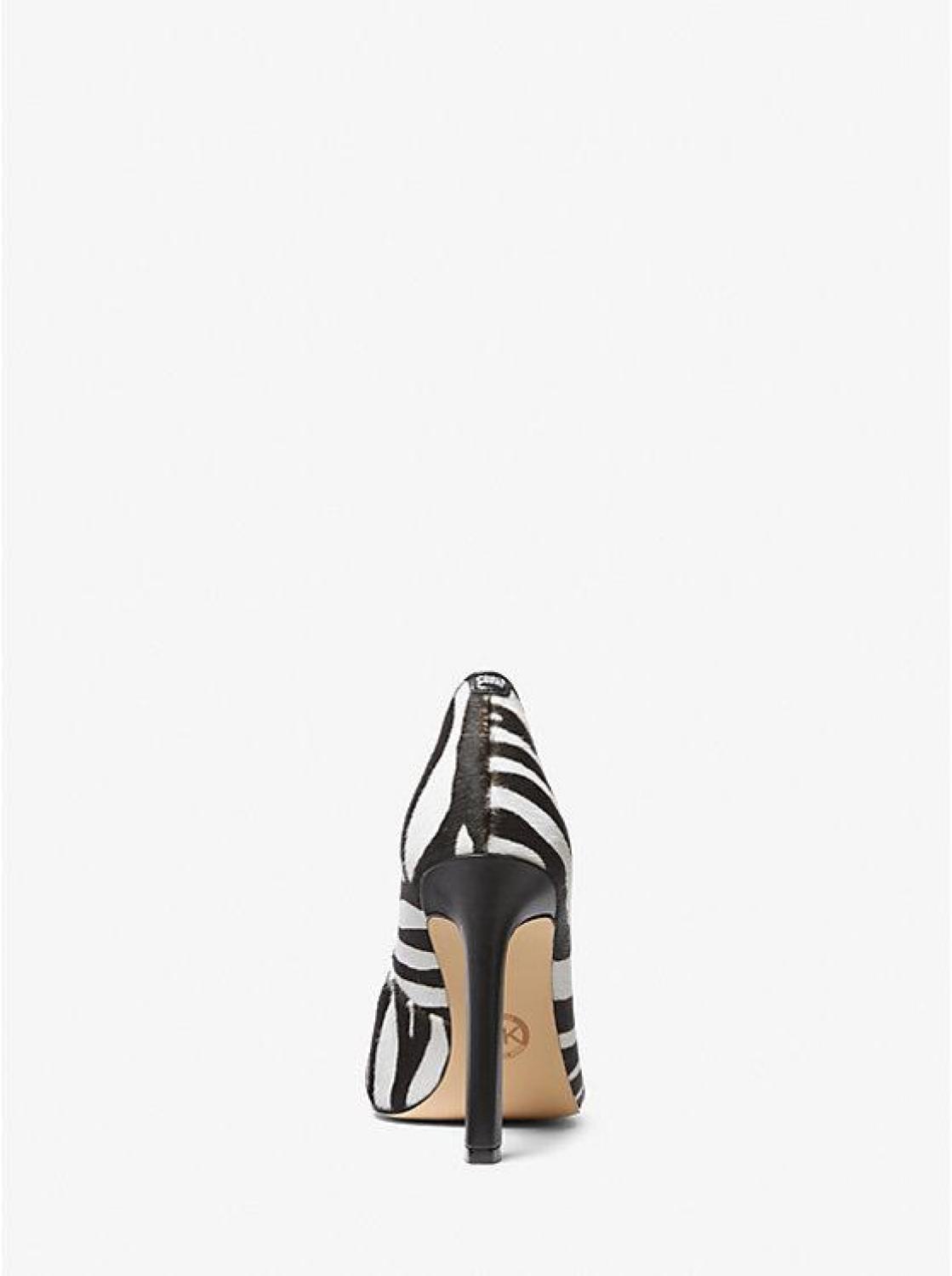 Amara Zebra Print Calf Hair Pump