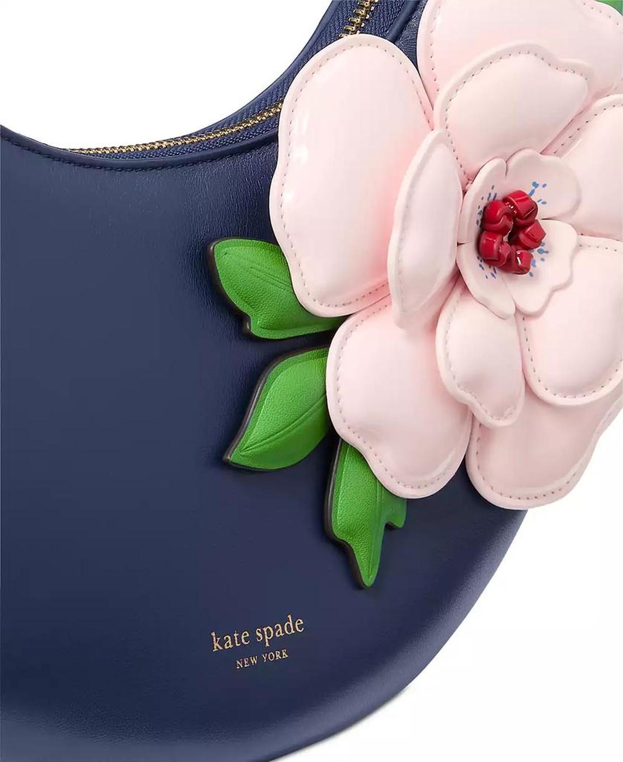 Expo Floral Small Leather Top Handle Bag