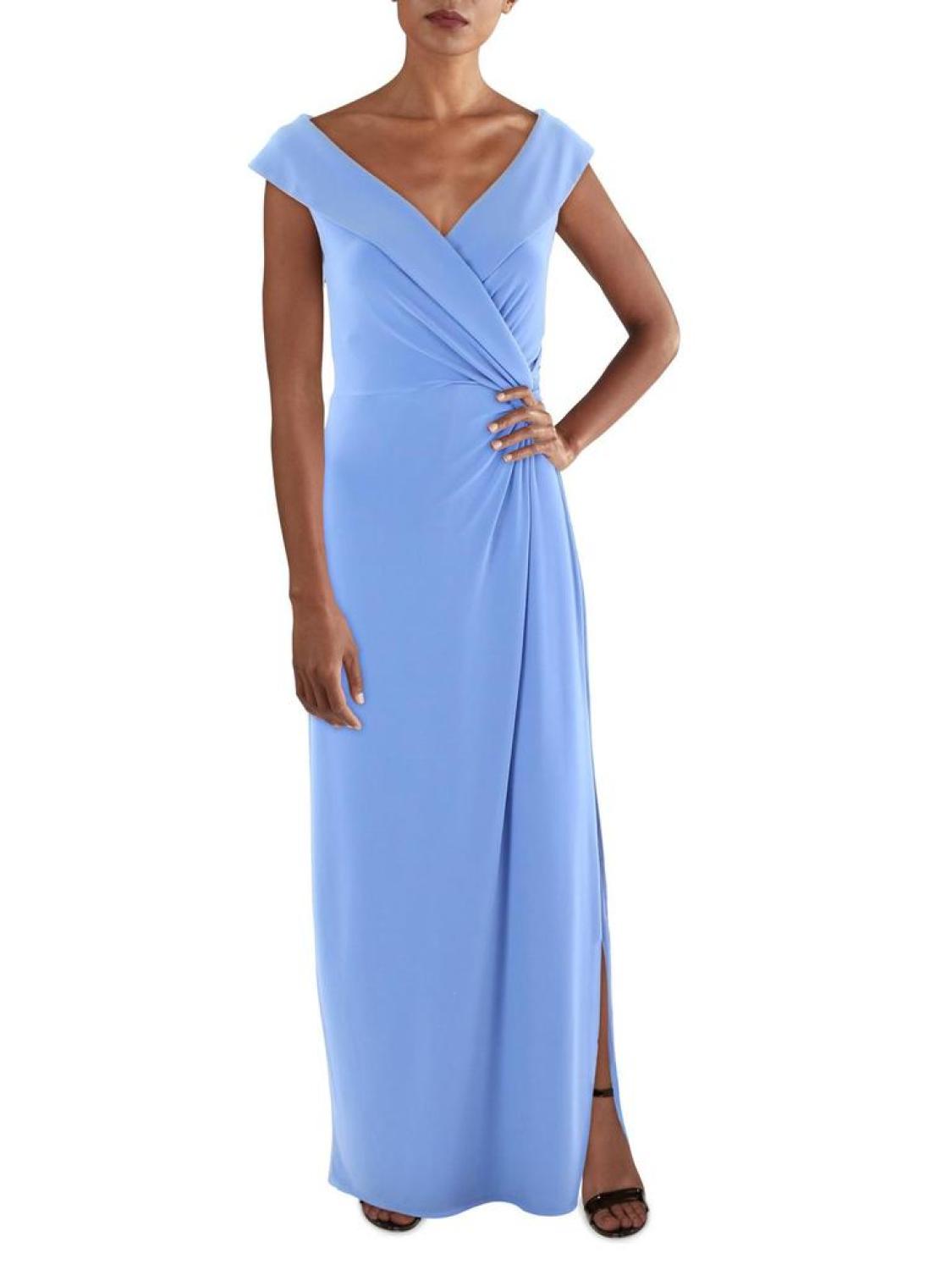 Womens Jersey Long Evening Dress