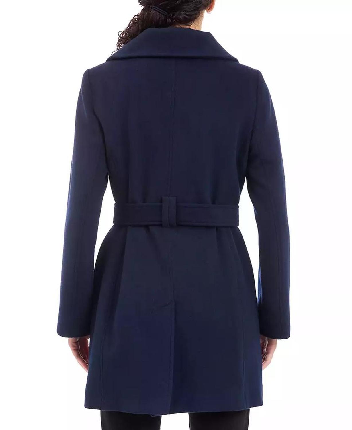 Women's Belted Zip-Front Coat, Created for Macy's