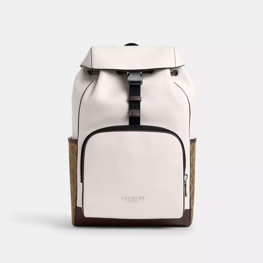 Coach Outlet Racer Backpack In Signature Colorblock