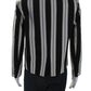 Marc Jacobs Womens Cotton Striped Single Breasted Jacket Black White