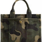 Camo Print Canvas Small Cargo Tote 20