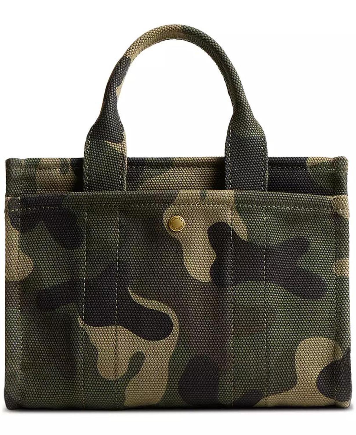 Camo Print Canvas Small Cargo Tote 20