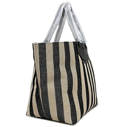 Canvas Leather Tote Bag (Pre-Owned)