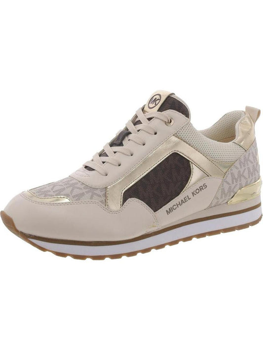 Womens Faux Leather Lifestyle Casual And Fashion Sneakers