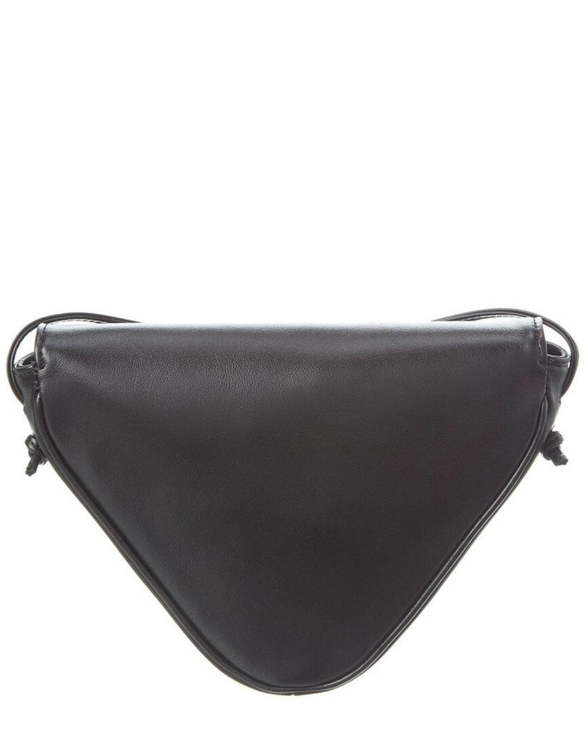 CELINE Triangle Leather Shoulder Bag