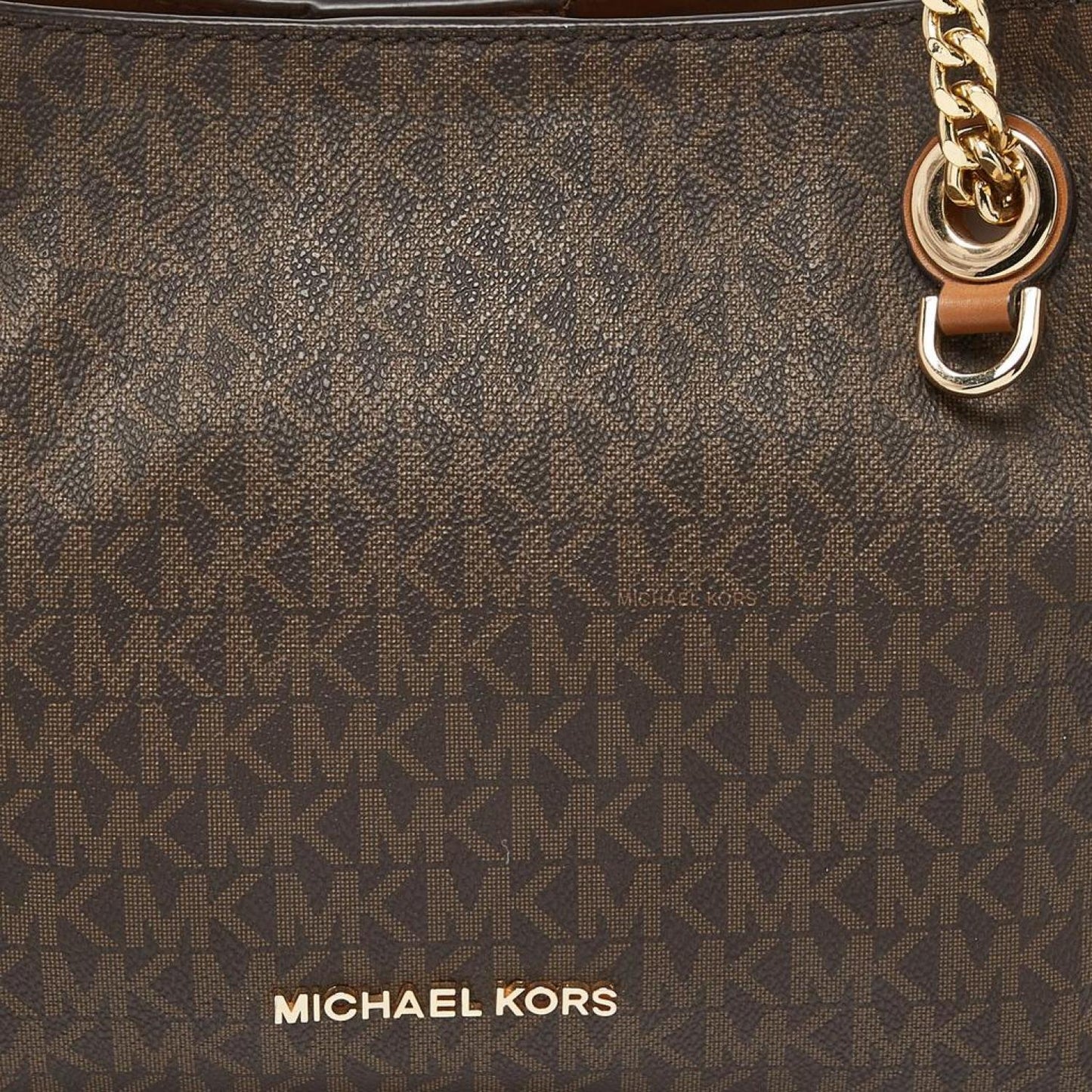 Michael Kors Signature Coated Canvas Jet Set Chain Bag