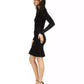 Women's Velvet Smocked Ruffled Mini Dress