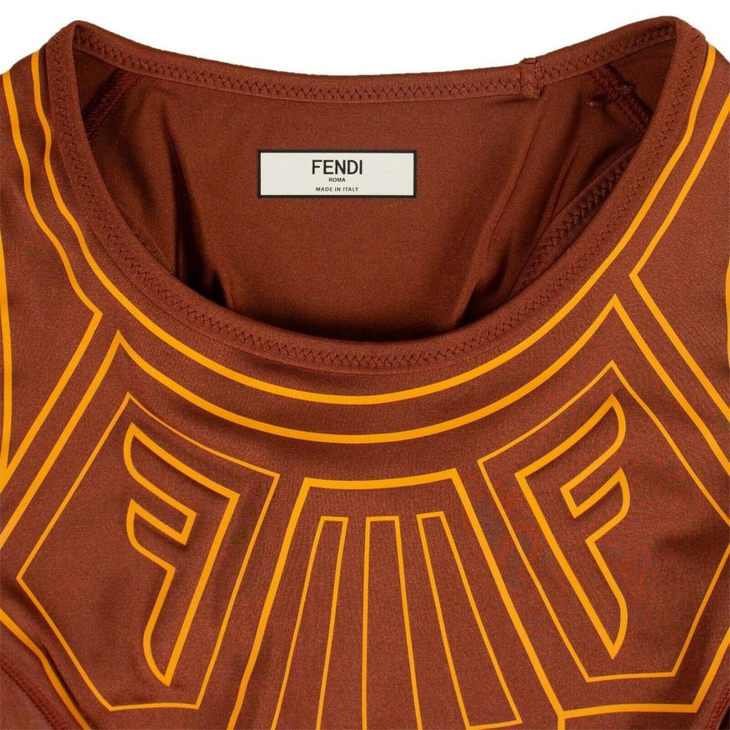 Fendi Graphic Logo Tank Top - Orange