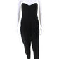 Michael Kors Womens Wool Sweetheart Neckline Sleeveless Jumpsuit Black