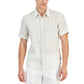 Men's Slim-Fit Floral Ditsy-Print Button-Down Linen Shirt