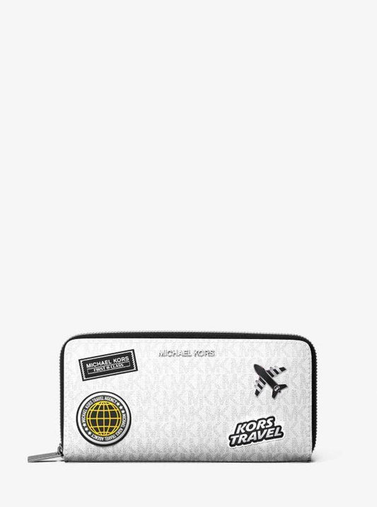 Cooper Embellished Logo Zip-Around Wallet