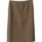 Marc Jacobs Side Slit Pencil Skirt in Beige Wool