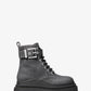 Colby Denim Print Leather Combat Boot