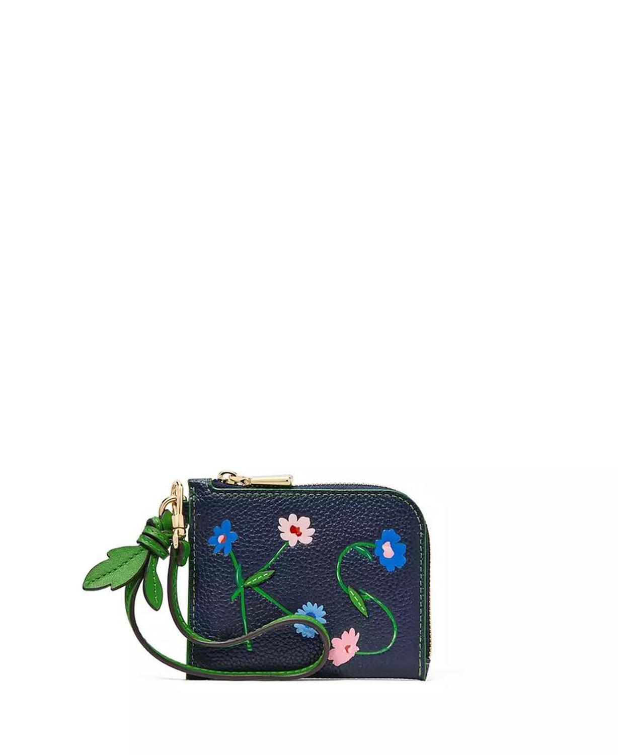 In The Garden Coin Card Case Wristlet