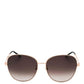 Women's Cat Eye Sunglasses In Gold Black/brown Sf