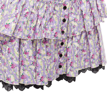 Mini Prairie Skirt floral print lace